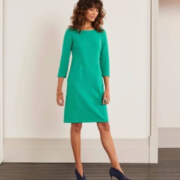 Ellen Ottoman Dress in Wild Meadow (light green) - size 10P - Picture 1 of 6